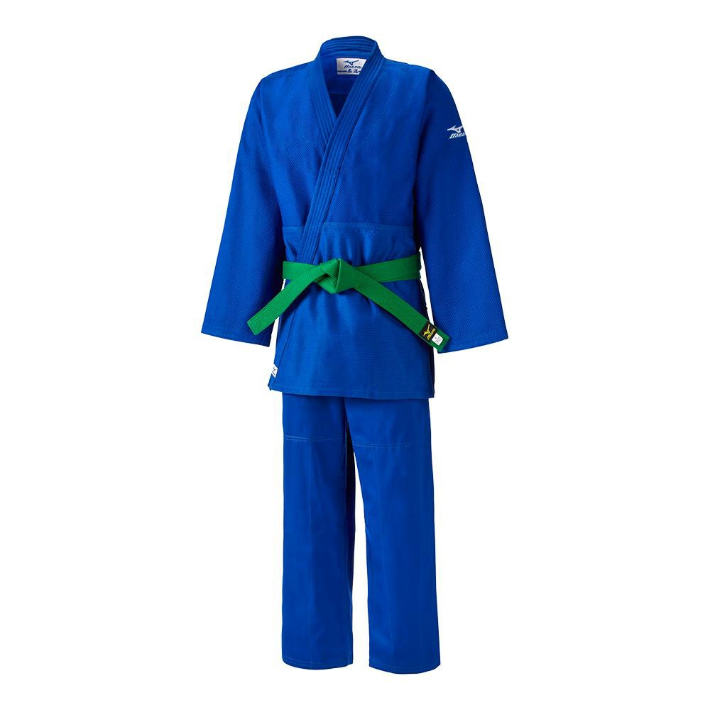 Mizuno Men's Judo Blue Hayato Apparel - 22GG9A5527